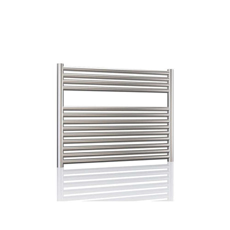 Radox Premier XL stainless steel straight horizontal heated towel rail 600mm H x 1000mm W