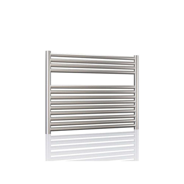 Radox Premier XL stainless steel straight horizontal heated towel rail 600mm H x 1000mm W