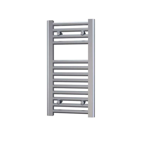 Radox Premier 600mm H chrome flat straight heated towel rail for modern bathrooms