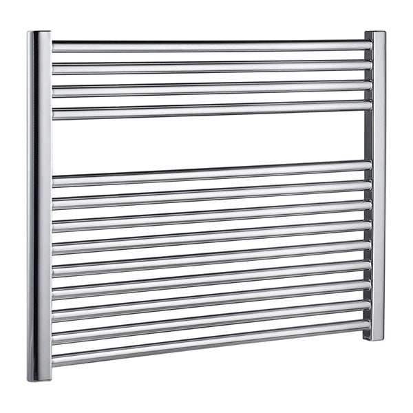 Radox Premier chrome straight horizontal heated towel rail 600mm x 600mm
