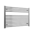 Radox Premier chrome horizontal heated towel rail 600mm high x 800mm wide for modern bathrooms