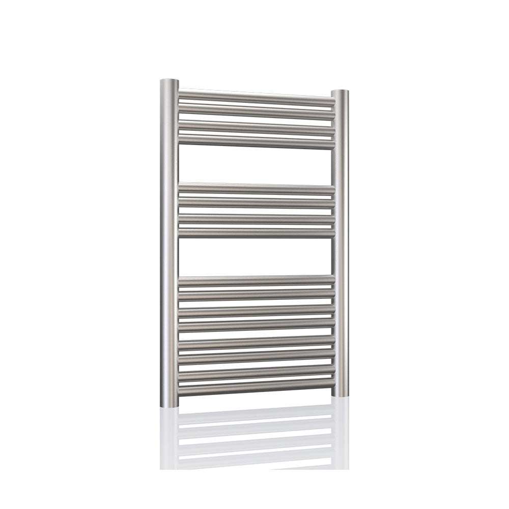 Radox Premier XL stainless steel straight heated towel rail 800mm high by 400mm wide