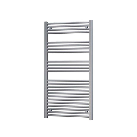 Radox Premier 1200mm H chrome flat straight heated towel rail for modern bathrooms
