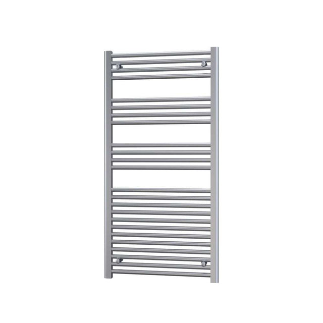 Radox Premier 1200mm H chrome flat straight heated towel rail for modern bathrooms