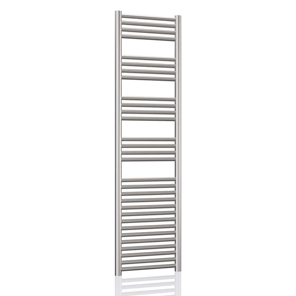 Radox Premier XL Slimline stainless steel straight heated towel rail 1500mm high by 300mm wide for modern bathrooms