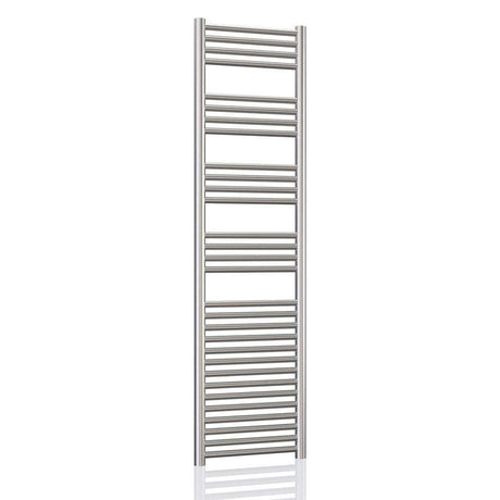 Radox Premier XL Slimline stainless steel straight heated towel rail 1500mm high by 300mm wide for modern bathrooms
