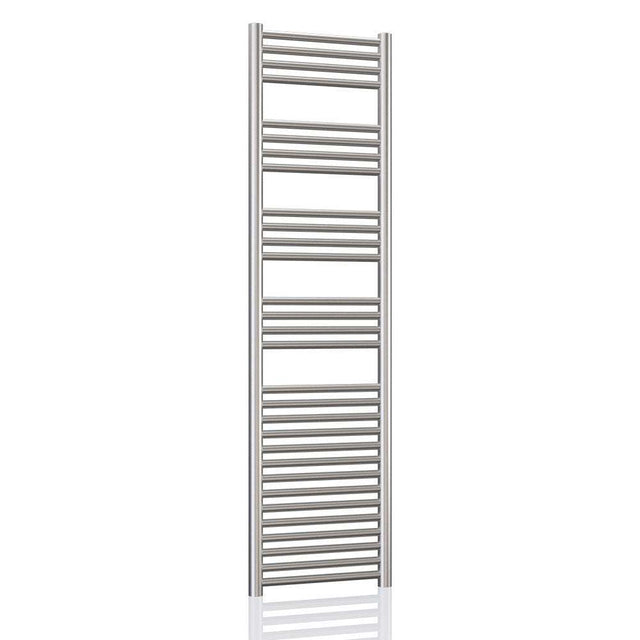 Radox Premier XL Slimline stainless steel straight heated towel rail 1500mm high by 300mm wide for modern bathrooms