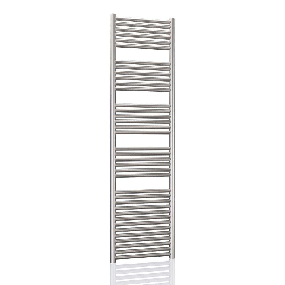 Radox Premier XL stainless steel straight heated towel rail 1800mm high by 400mm wide
