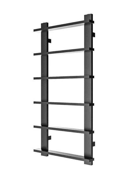 Radox Saber 1000mm H matte black designer heated towel rail with contemporary design