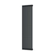 Radox Vertica D black pearl anthracite vertical designer radiator 1500mm high 535mm wide