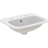 Armitage Shanks Planet 21 2 Tap Holes Semi Recessed Basin 500mm - White - S248501