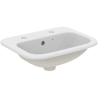 Armitage Shanks Planet 21 2 Tap Holes Semi Recessed Basin 500mm - White - S248501