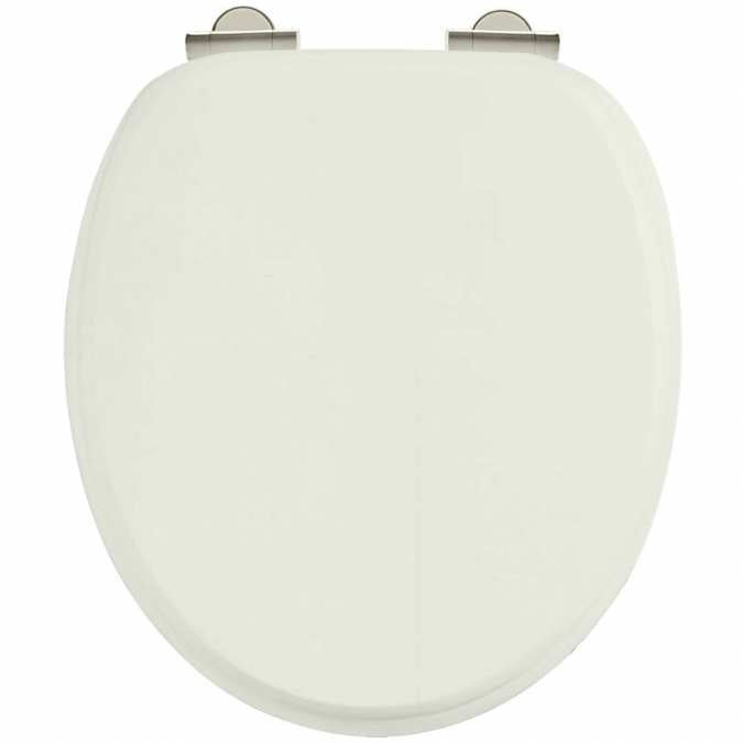 Burlington Sand Soft Closing Traditional Wood Toilet Seat - S43 - TAP 'N' SHOWER