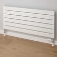 Supplies4Heat Beaufort 464mm Height x 1220mm Width White Single Horizontal Radiator - BEAUF461206SHW