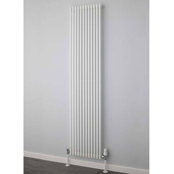 Supplies4Heat Chaucer 1820mm Height x 300mm Width White Single Vertical Radiator - CHAU183009SVW