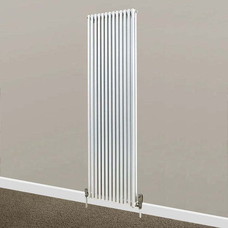 Supplies4Heat Chaucer 1820mm Height x 300mm Width White Double Vertical Radiator - CHAU183018DVW