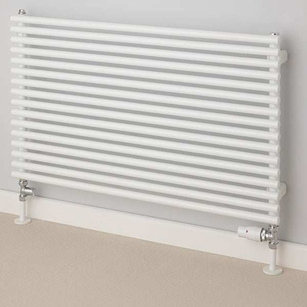 Supplies4Heat Chaucer 402mm Height x 1220mm Width White Single Horizontal Radiator - CHAU401212SHW