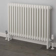 Supplies4Heat Cornel 500mm Height x 1194mm Width White Horizontal 2 Column Radiator - CORN2C501126HW - TAP 'N' SHOWER