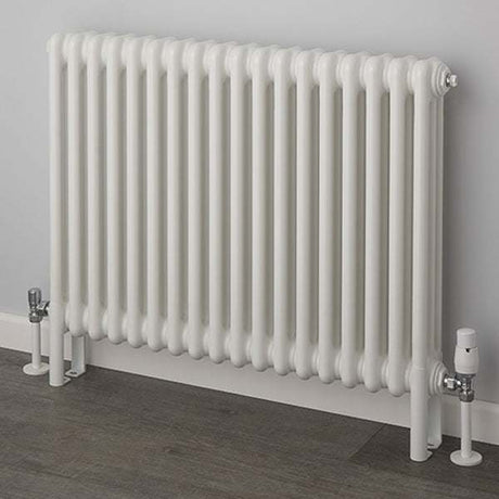 Supplies4Heat Cornel 750mm Height x 834mm Width White Horizontal 3 Column Radiator - CORN3C758318HW