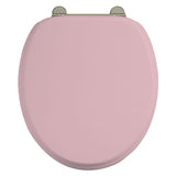 Bespoke Confetti Pink Seat With Gold Hinges - S54GOLD - TAP 'N' SHOWER