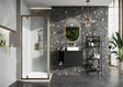 Scudo S6 900mm Side Panel - Brushed Brass - S6-BBGLASS028