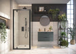 Scudo S6 700mm Side Panel 6mm Glass - Black - S6-BLKGLASS025