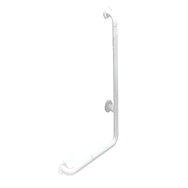Armitage Shanks 900mm Length Contour 21 Angled RH White Shower Grab Rail - S6473AC