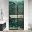 Scudo Athena Hinged Door Fixed Part Pack - Black - ATHFIXPACKBLK