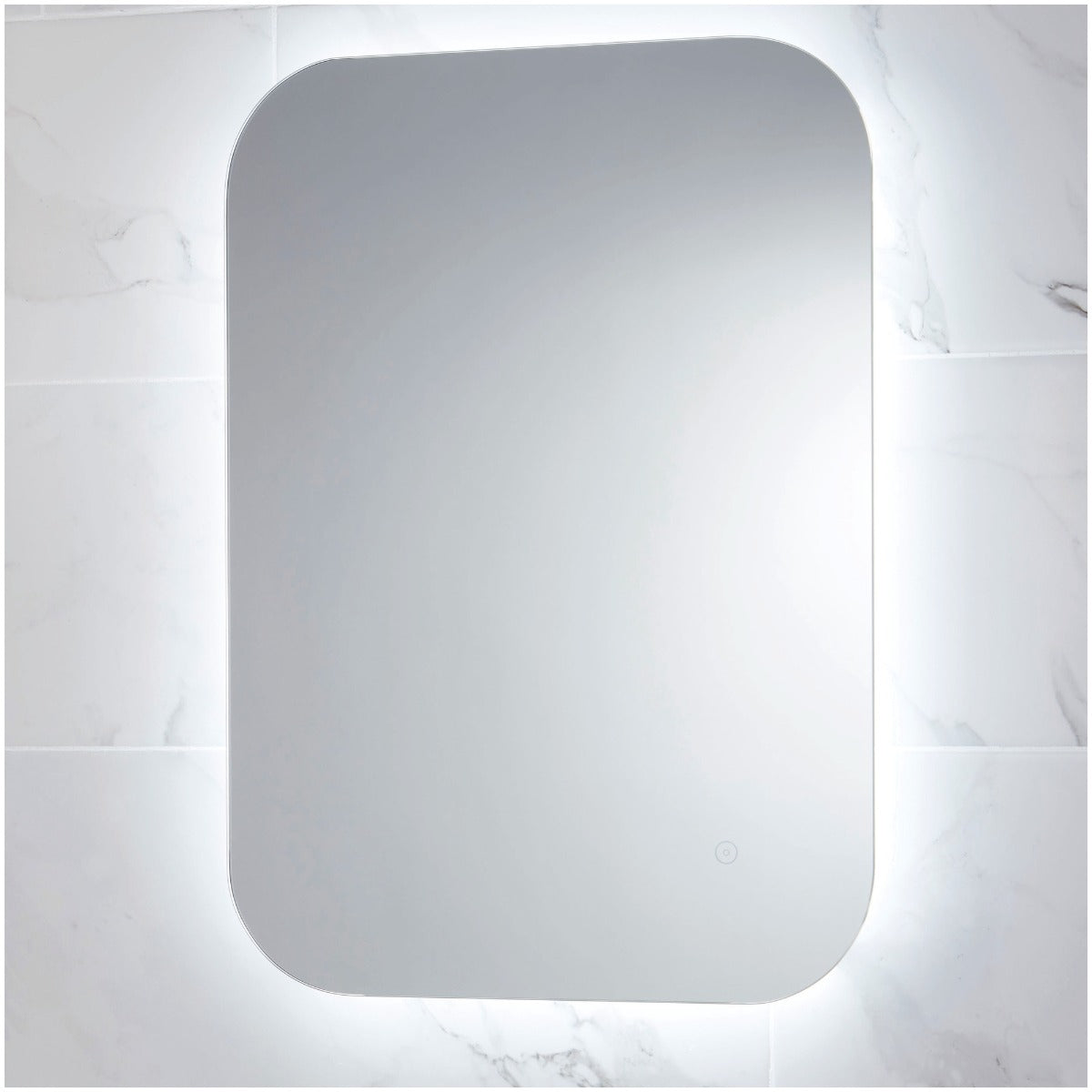 Scudo Aura LED Mirror with Demister Pad 800x600mm - AURA-800X600SHVR