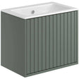 Scudo Alfie Basin 600mm - Gloss White - BASIN005 - TAP 'N' SHOWER