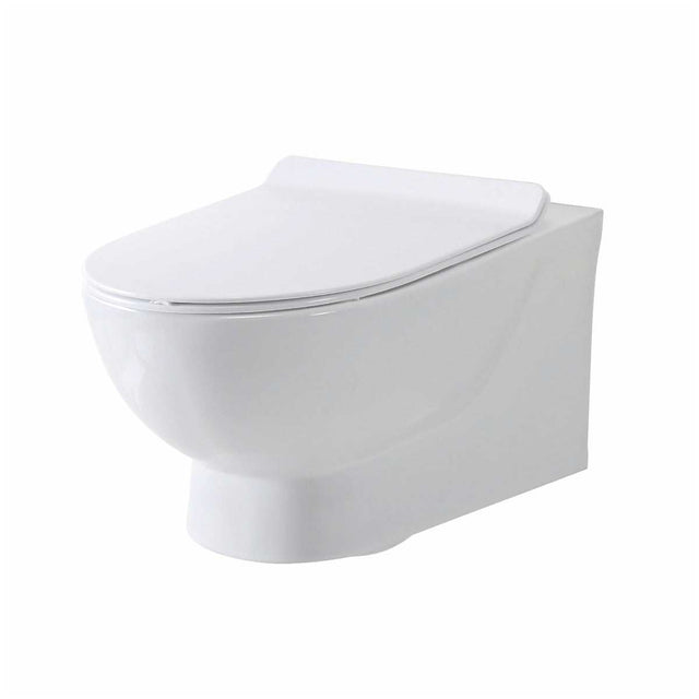 Scudo Belini Rimless Wall Hung WC Pan - White - BELINI007 - TAP 'N' SHOWER