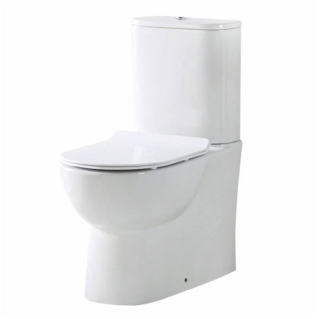 Scudo Belini Rimless Closed Back WC Pan 430mm - White - BELINI009