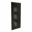 Scudo Triple Square Handle 2 Outlet Concealed Shower Valve - Black - BLACK002ORBL