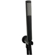 Scudo Round Shower Outlet Hose & Head - Matt Black - BLACK018ORB