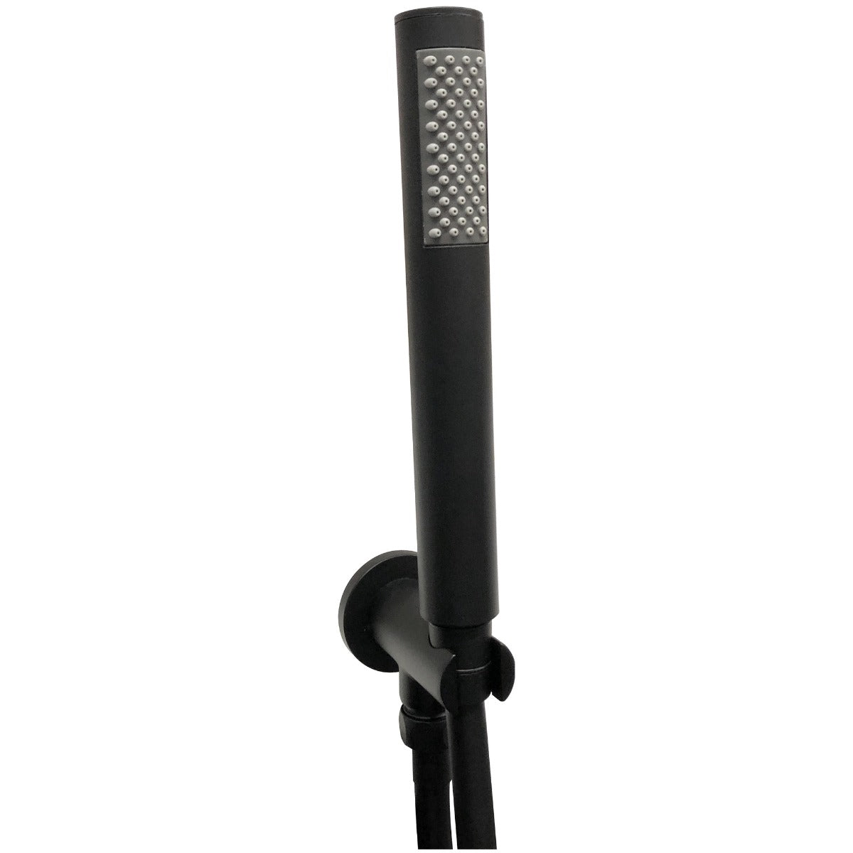 Scudo Round Shower Outlet Hose & Head - Matt Black - BLACK018ORB