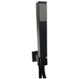 Scudo Square Shower Outlet Hose & Head - Matt Black - BLACK019ORB
