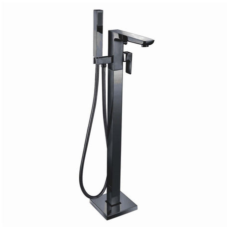 Scudo Muro Freestanding Bath Shower Mixer Tap - Black - BLACK240ORBL