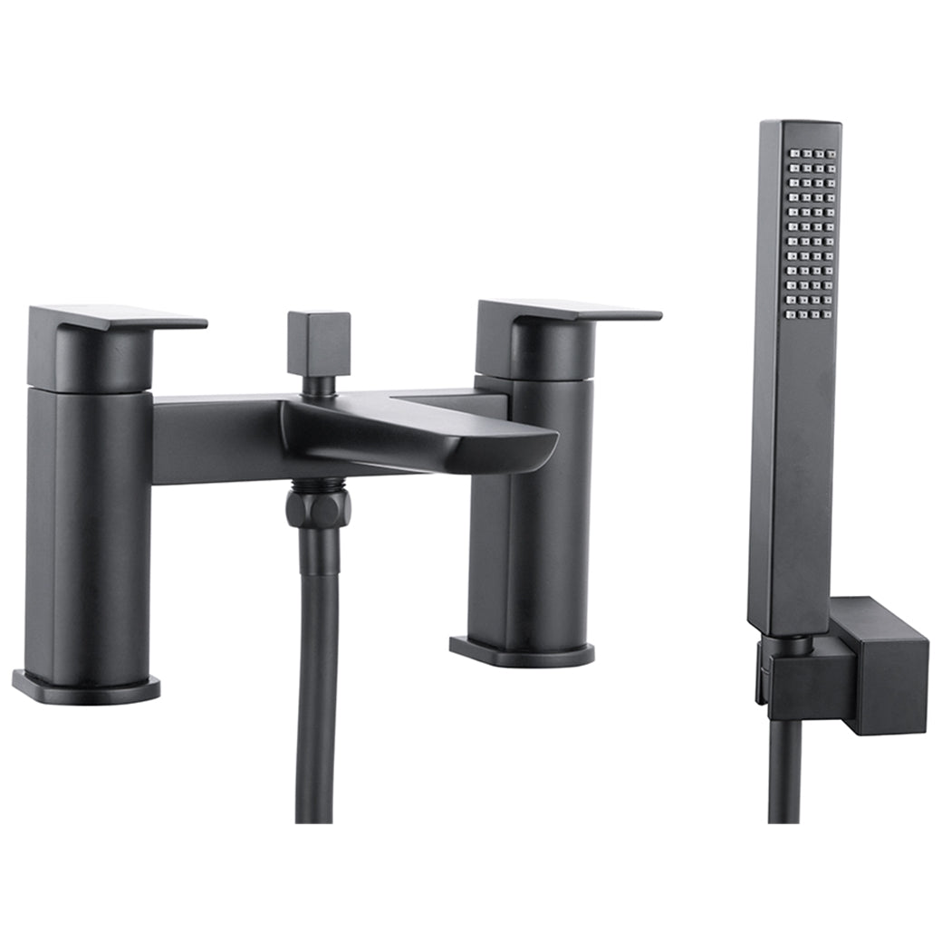 Scudo Muro Black Bath Shower Mixer Tap - Matt Black - BLACK243ORBL