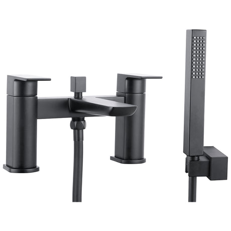 Scudo Muro Black Bath Shower Mixer Tap - Matt Black - BLACK243ORBL