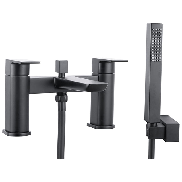 Scudo Muro Black Bath Shower Mixer Tap - Matt Black - BLACK243ORBL