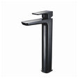 Scudo Muro High Rise Mono Basin Mixer Tap - Black - BLACK244ORBL