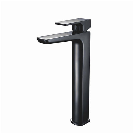 Scudo Muro High Rise Mono Basin Mixer Tap - Black - BLACK244ORBL