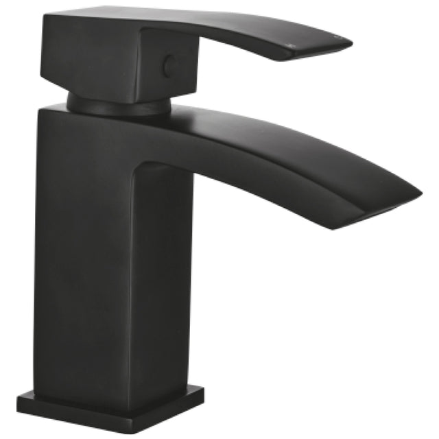 Scudo Descent Mono Basin Mixer Tap - Matt Black - BLACK251ORBL