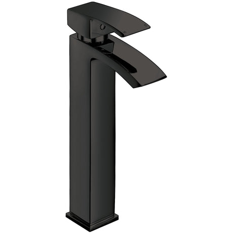 Scudo Descent Tall Mono Basin Mixer Tap - Matt Black - BLACK252ORBL