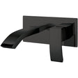 Scudo Descent Wall Mounted Basin Mixer Tap - Matt Black - BLACK253ORBL