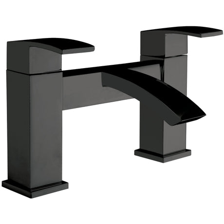 Scudo Deck Mounted Bath Filler Tap - Matt Black - BLACK255ORBL