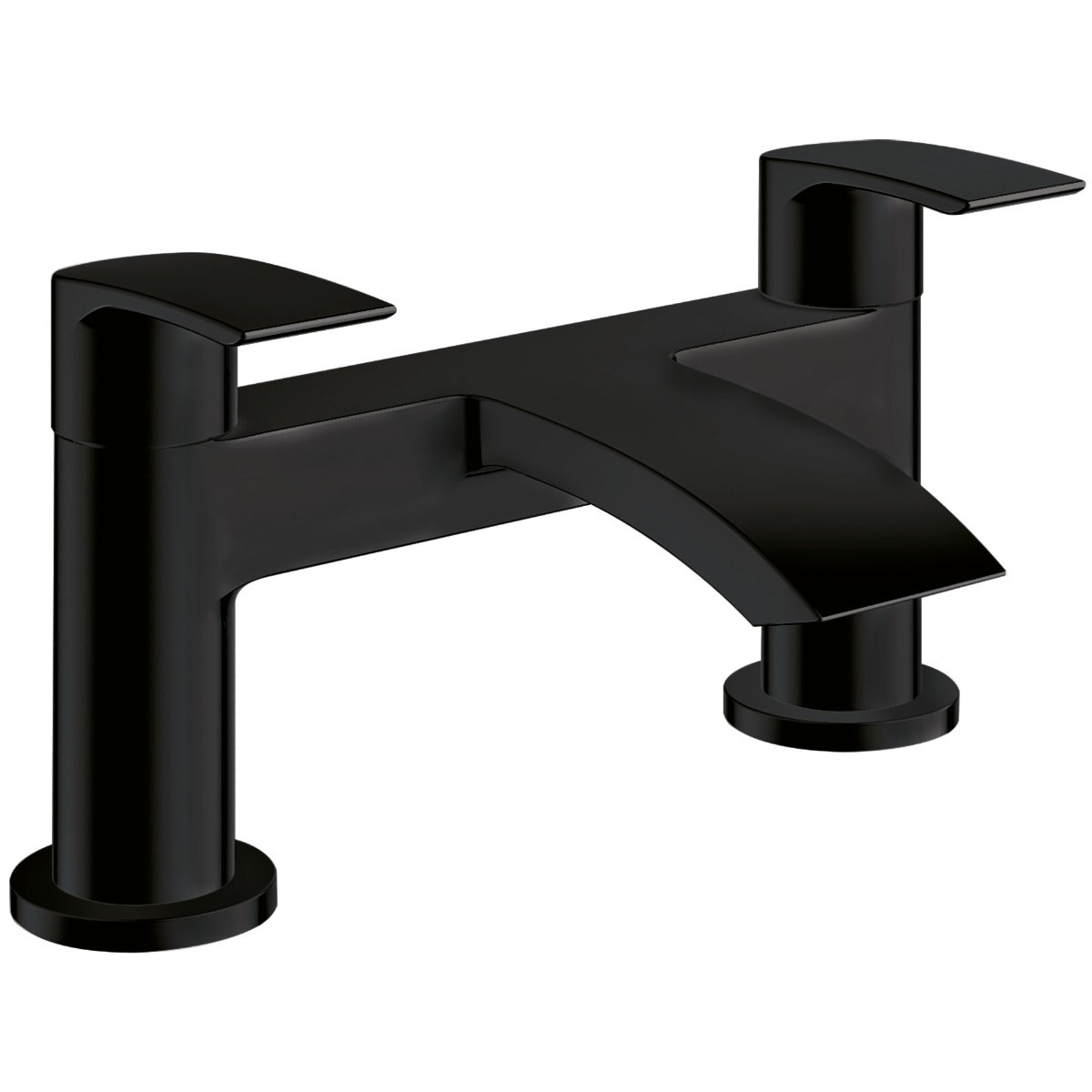 Scudo Belini Deck Mounted Bath Filler Tap - Matt Black - BLACK259ORBL