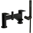 Scudo Belini Deck Mounted Bath Shower Mixer - Matt Black - BLACK260ORBL