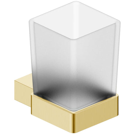 Scudo Roma Tumbler Holder - Brushed Brass - BRASSACC-001