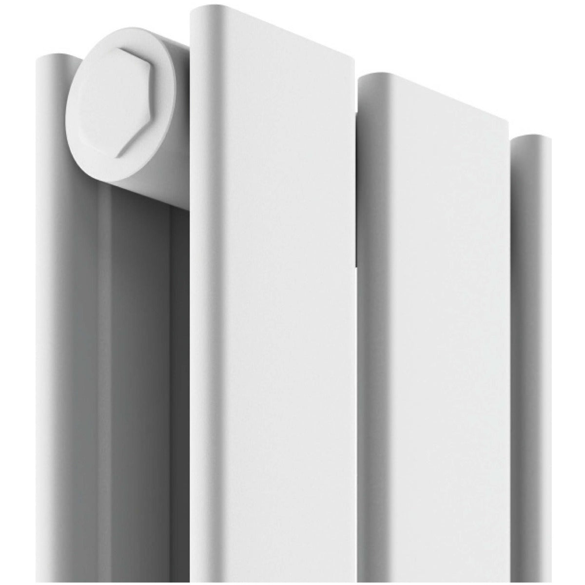 Scudo Bravo Double Designer Radiator 1600 x 408mm - White - BRAV1600 - 41D - W - TAP 'N' SHOWER